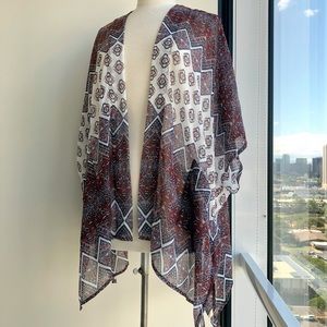 NEW Arizona Jean Co Sheer Kimono Swimsuit Cover-Up